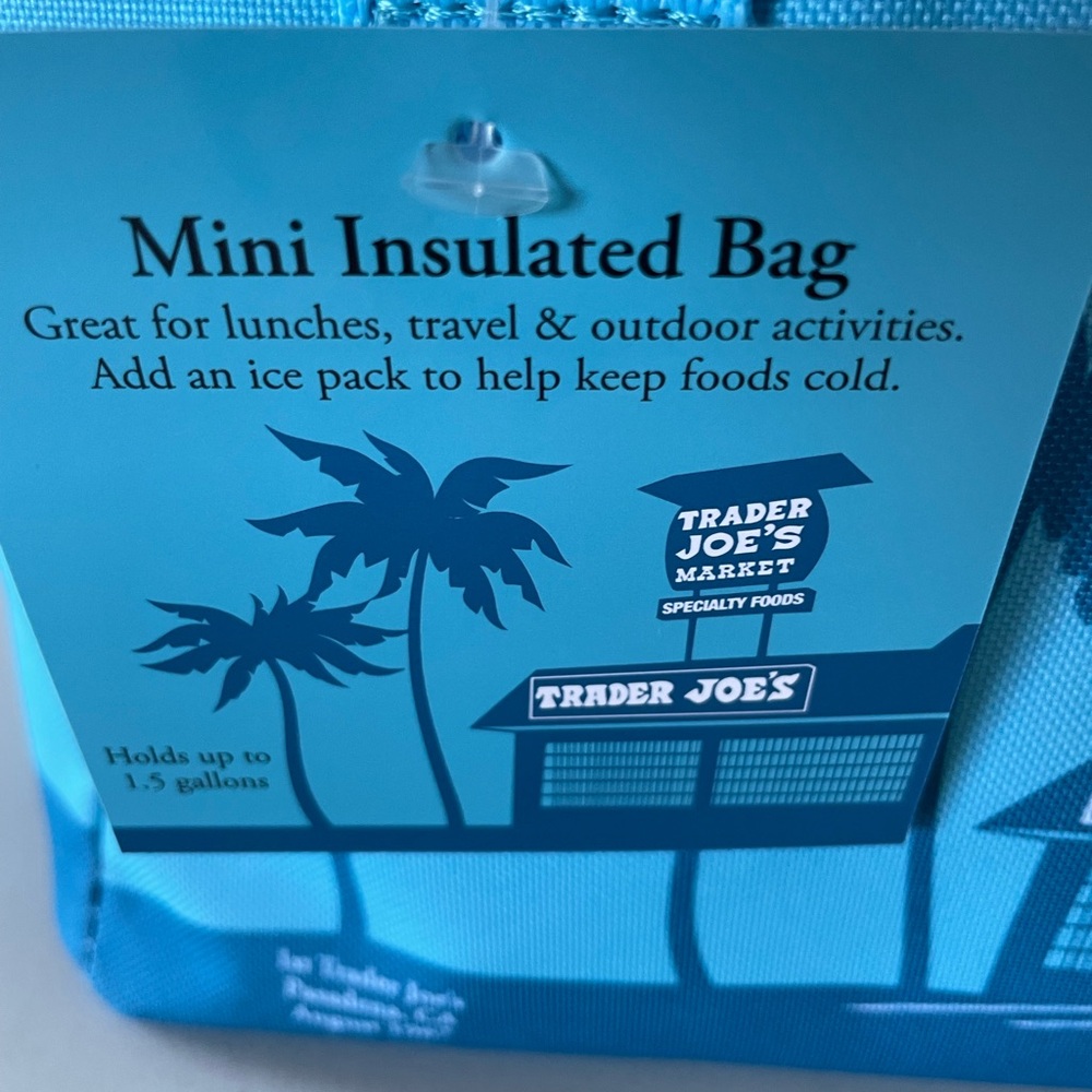 Trader Joe's Blue Insulated Bag - Picture 3 of 4